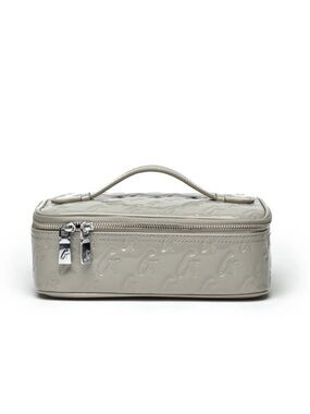 Glamaholic medium monogram  Patent Leather toiletry bag in Light Gray
